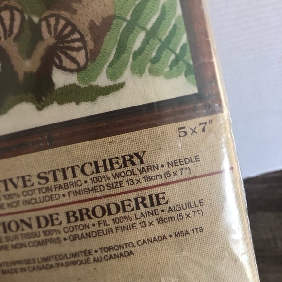 Vtg NOS Creatique Creative Stitchery Kit Mushroom Design - Picture 6 of 11